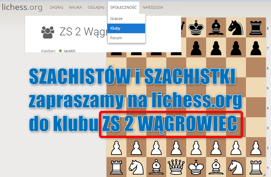 SZKOLNY INTERNETOWY KLUB SZACHOWY