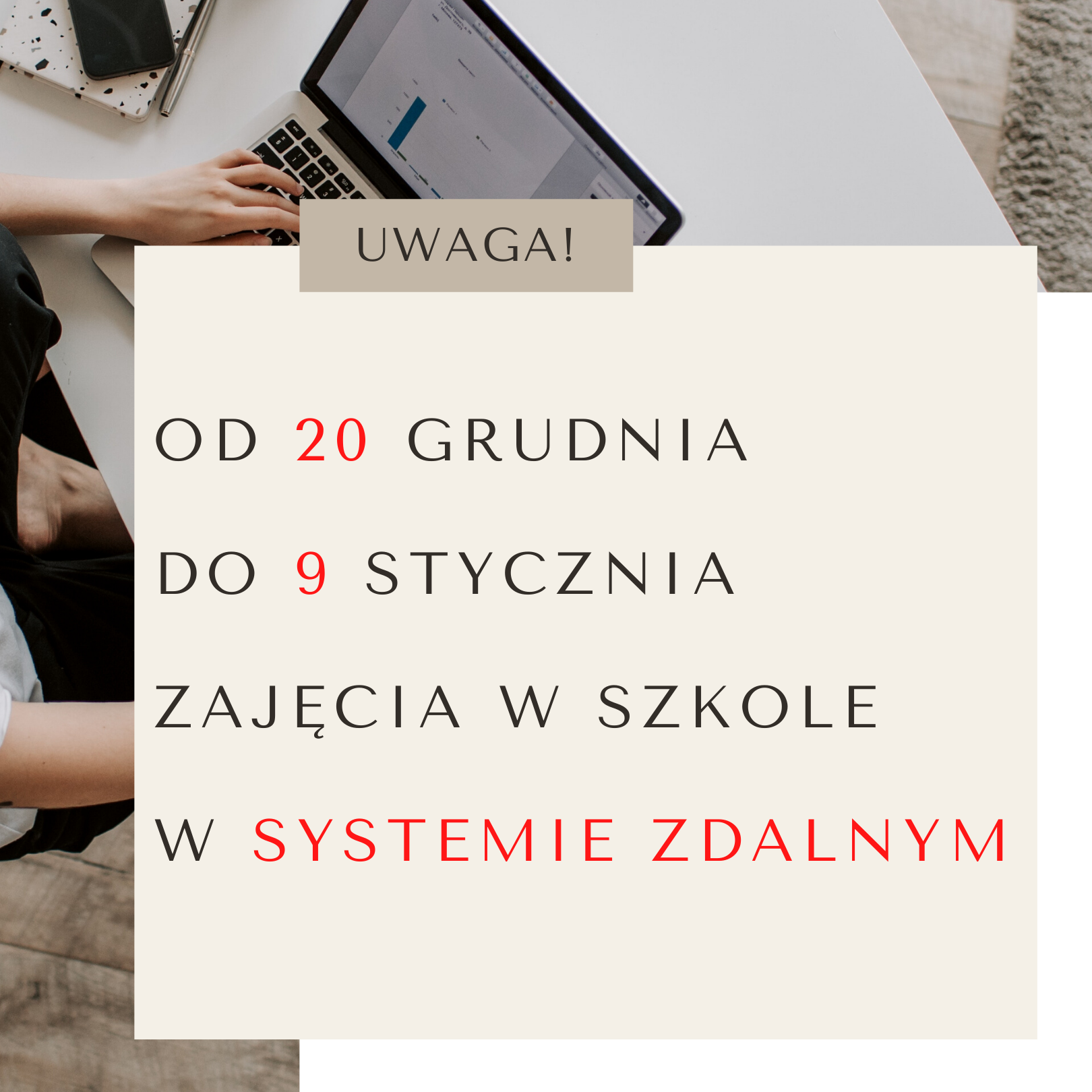 Zajęcia w systemie zdalnym (!)