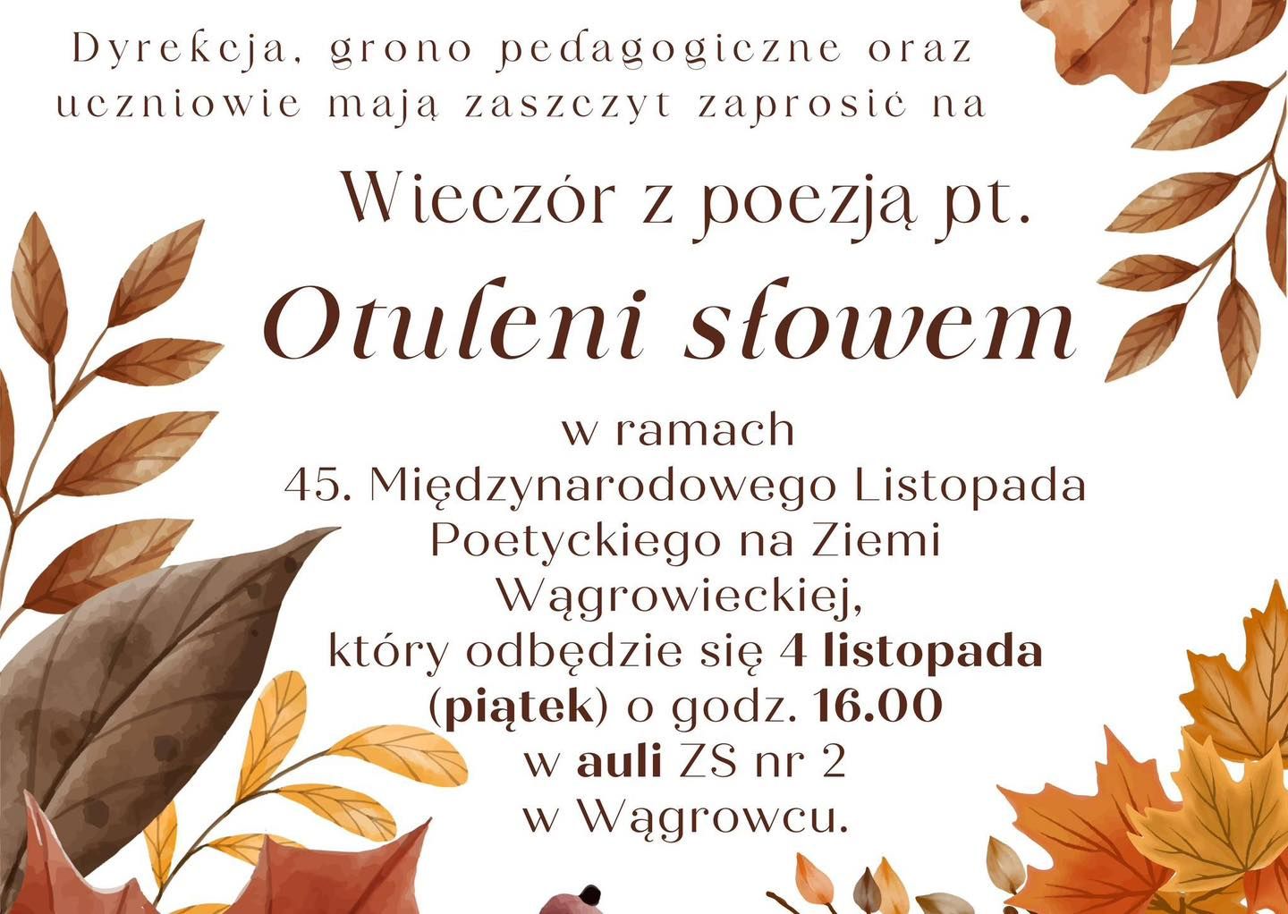 Wieczór z poezją